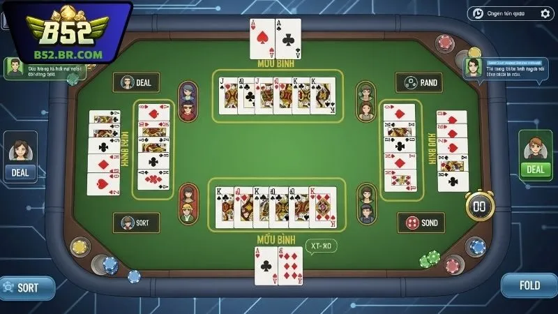 Mậu binh B52 – Game bài chiến thuật hấp dẫn, tốc độ nhanh 4 Chiến thuật nâng cao để thắng lớn tại Mậu binh B52